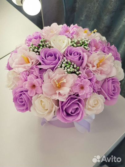 Букеты микс из мыльных роз