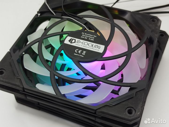 Тонкие ID-Cooling NO-12015-XT-aRGB 120x120x15мм