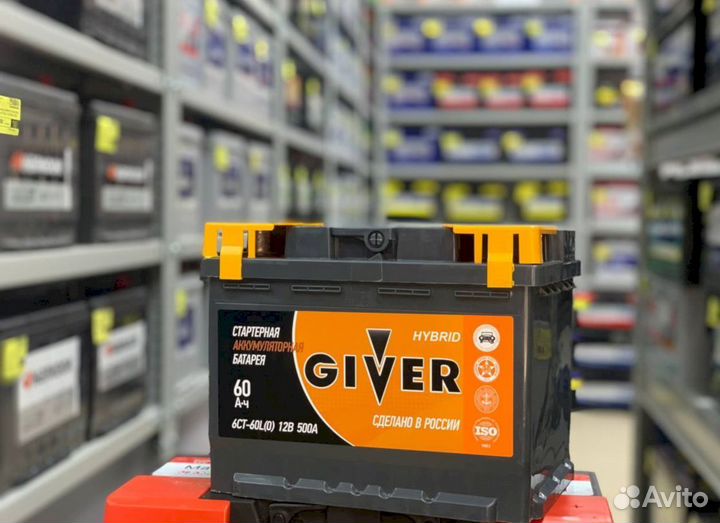 Аккумулятор giver hybrid 60 Ач