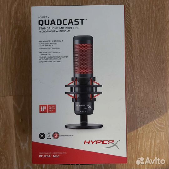 Микрофон hyperx quadcast