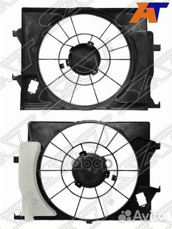 Диффузор радиатора hyundai accent/solaris 17