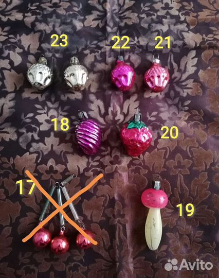 Советские елочные украшения СССР