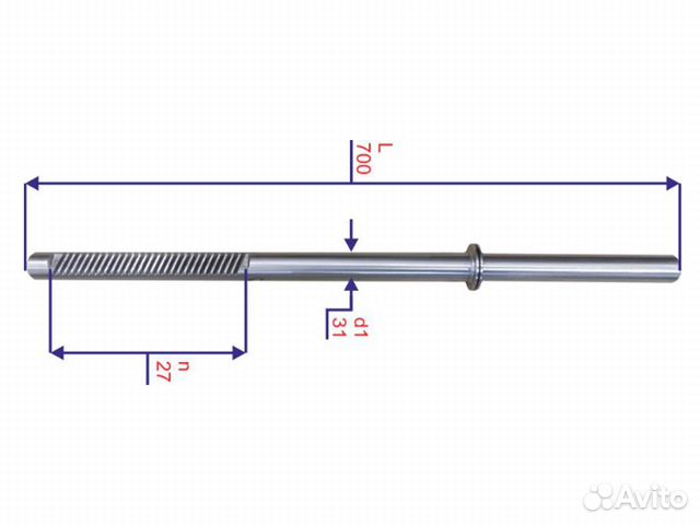 Шток рулевой рейки BMW 7 2001-2008