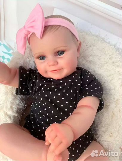 Кукла реборн силиконовая Медди 50 см. Можно купать