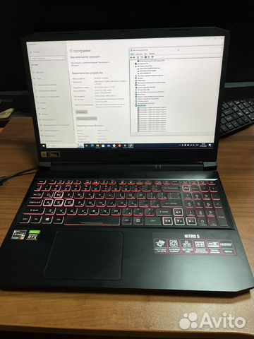 Игровой мощный ноутбук Acer nitro 5 rtx 3070