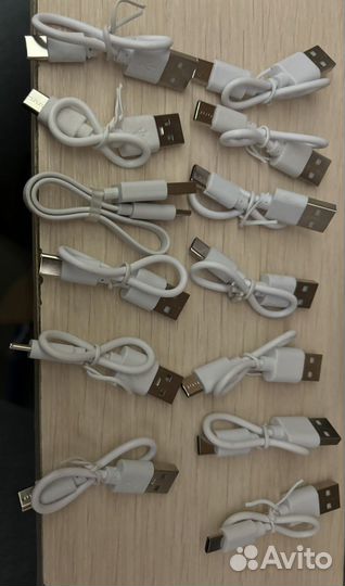 Зарядка USB Type-C короткая 25шт