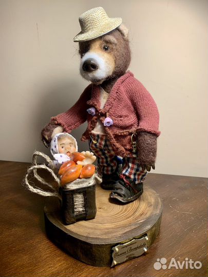 Авторская кукла мишка Тедди