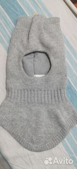 Шапка шлем для девочки зимняя 50 52