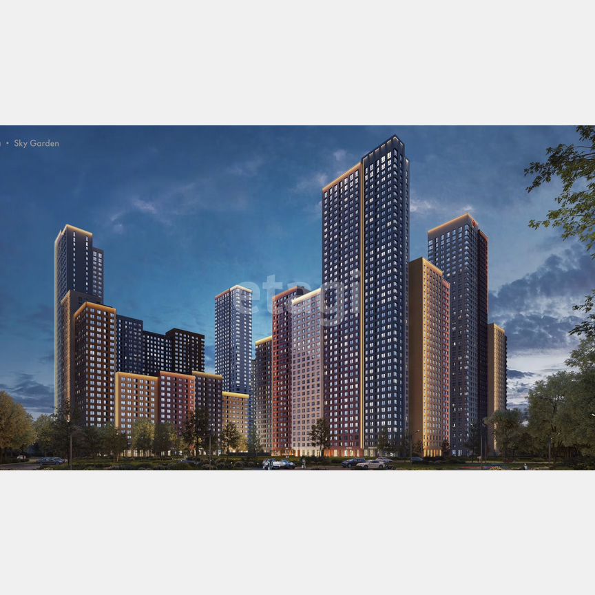 2-к. квартира, 53,3 м², 24/33 эт.