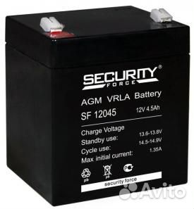 Аккумулятор 12В 4.5А/ч 90х70х100 мм