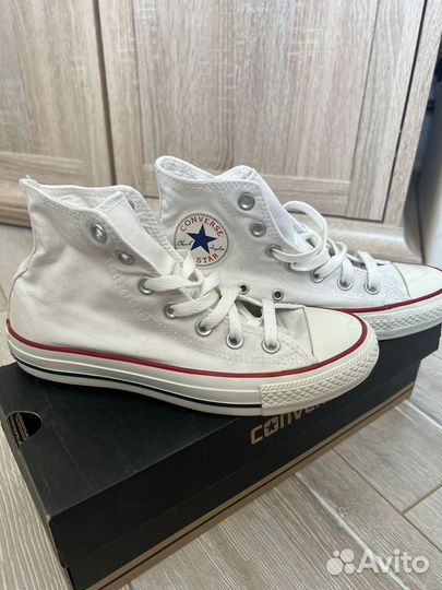 Кеды converse женские высокие. Размер 4,5