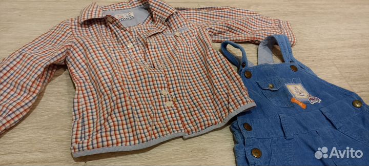 Комплект: комбинезон + рубашка