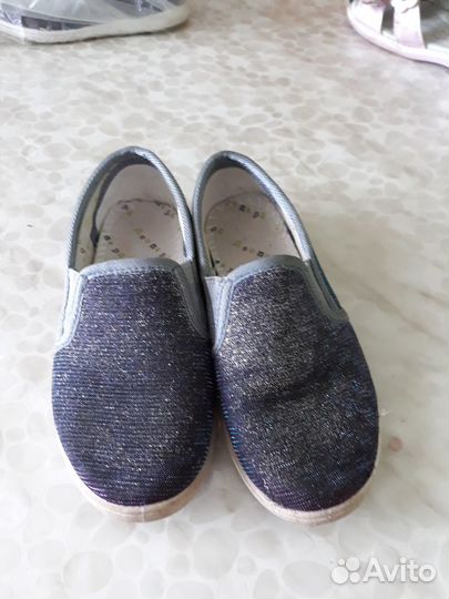 Джинсовые тапочки