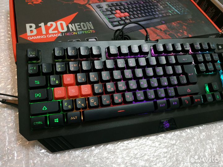 Игровой комплект клавиатура и мышь A4tech Bloody