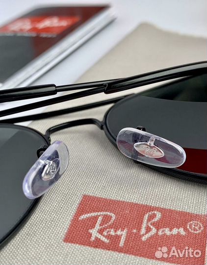 Солнцезащитные очки ray ban aviator черные