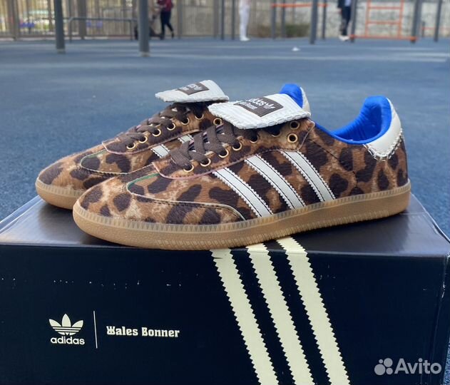 Кроссовки adidas samba wales bonner leopard