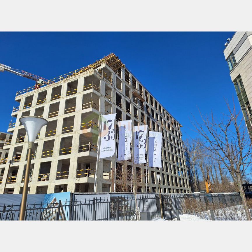 1-к. апартаменты, 46,7 м², 2/8 эт.