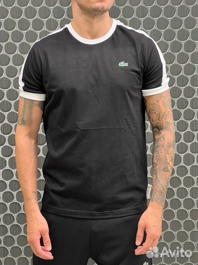 Штаны футболка Lacoste черный комплект
