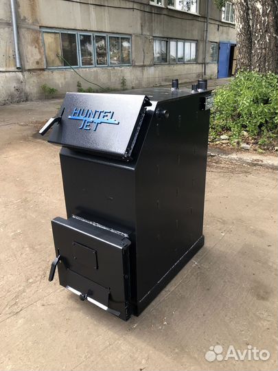 Твердотопливный котёл с увеличенной топкой