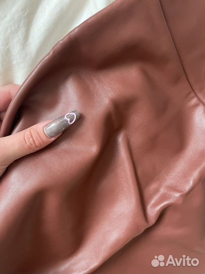 Кожаная юбка