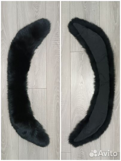 Воротник песец чёрный