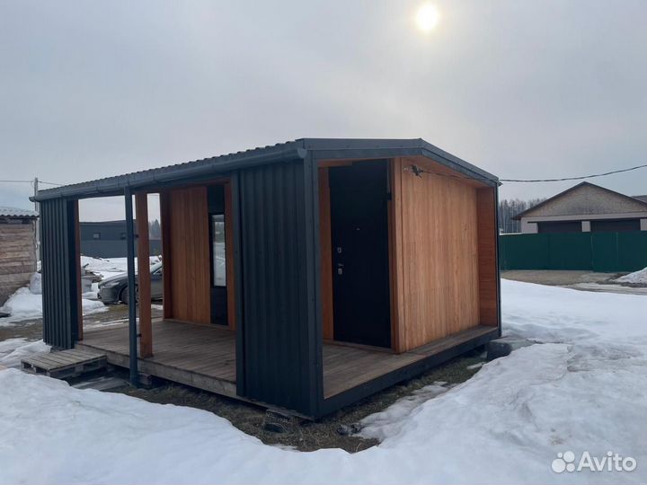 Каркасный мини дом