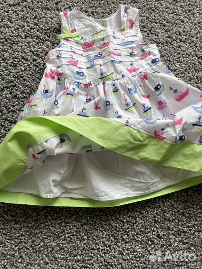 Платье летнее для девочки 3-6 месяцев