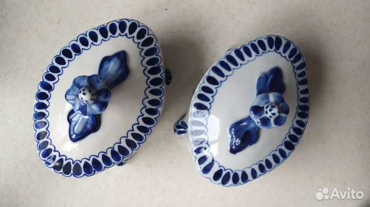 Шкатулка фарфоровая Гжель Посуда СССР