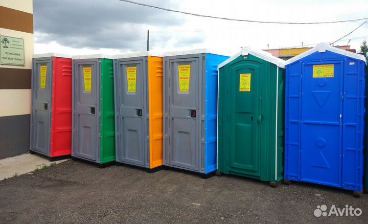 Туалетные кабины, биотуалетные кабины любого типа