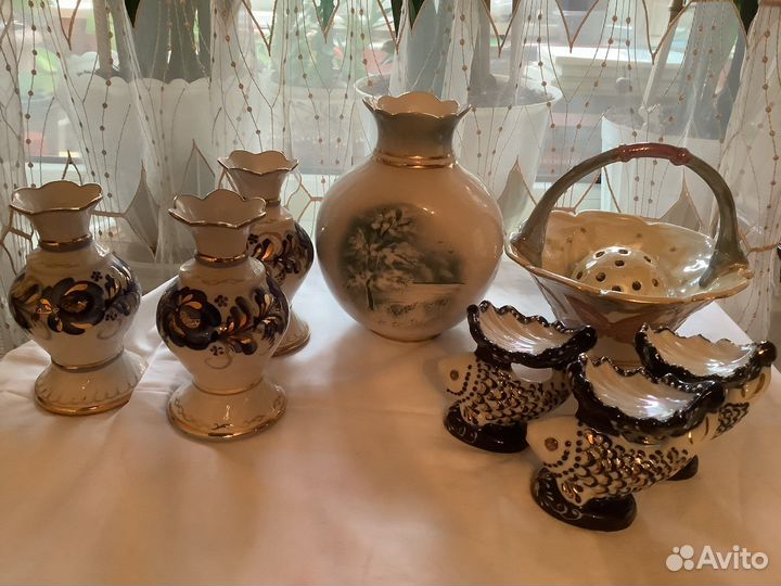 Фарфоровые вазы Кисловодск