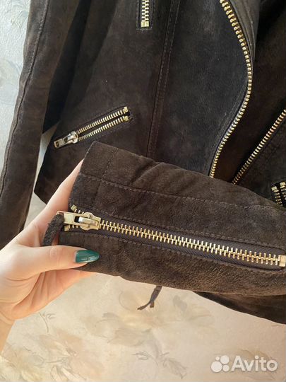 Куртка-косуха натуральная замша