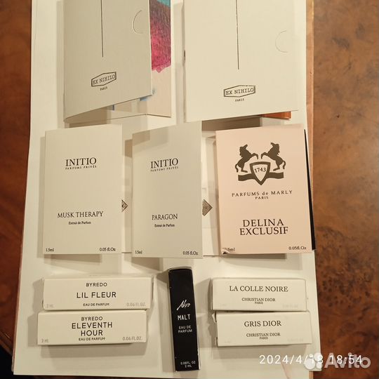 Миниатюры Ex Nihilo,Initio Byredo,Dior,Delina