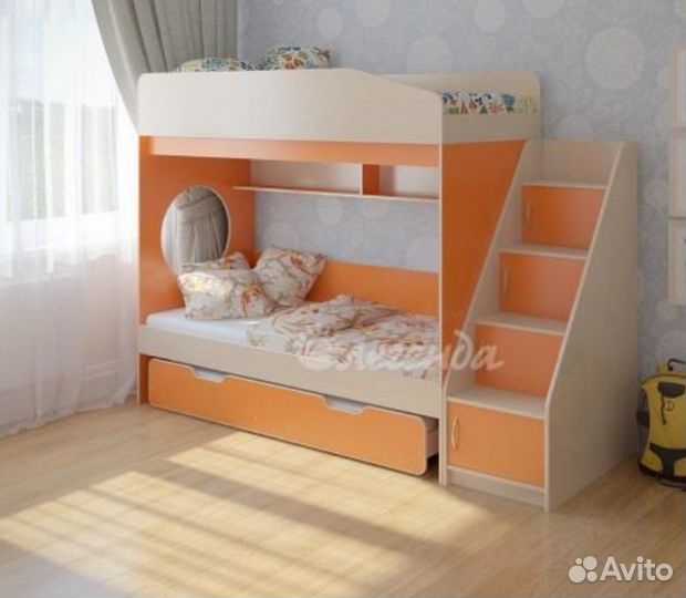 Трехярусная кровать выдвижная