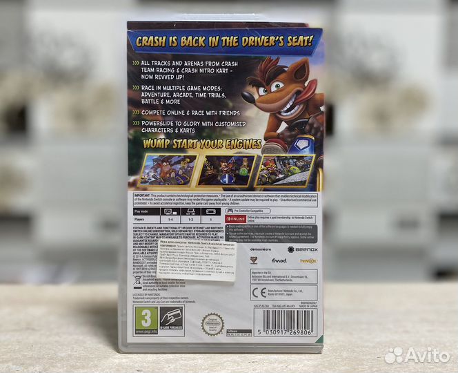 Crash Team Racing Nitro-Fueled Nintendo Switch