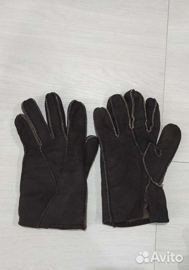 Перчатки из натуральной кожи чёрные и коричневые