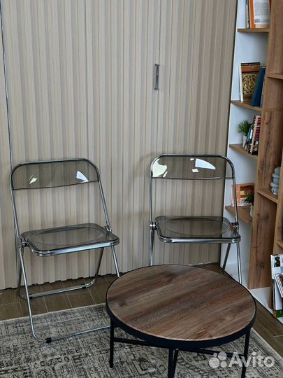 Складные скандинавско-японские стулья для лоджии