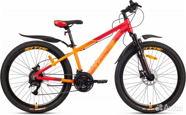 Велосипед sitis crosser HD 26" (2023) Red-Orange M