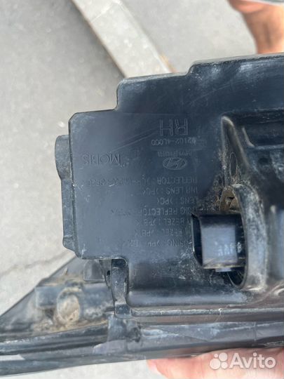 Фара на hyundai solaris 1