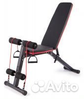 Скамья для пресса и гантелей ametist 115