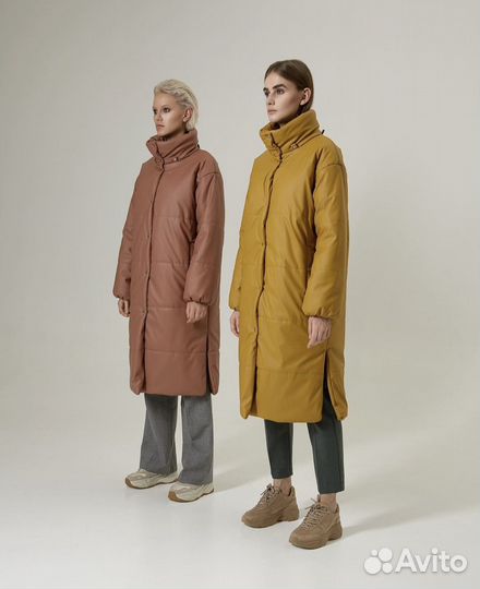 Ligio пуховик горчичного цвета