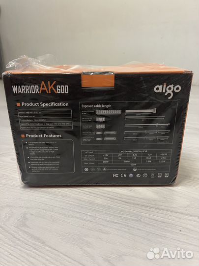 Блок питания 600w aigo