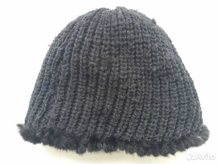 Шапка зимняя норковая вязанная, норка, шапка, зима