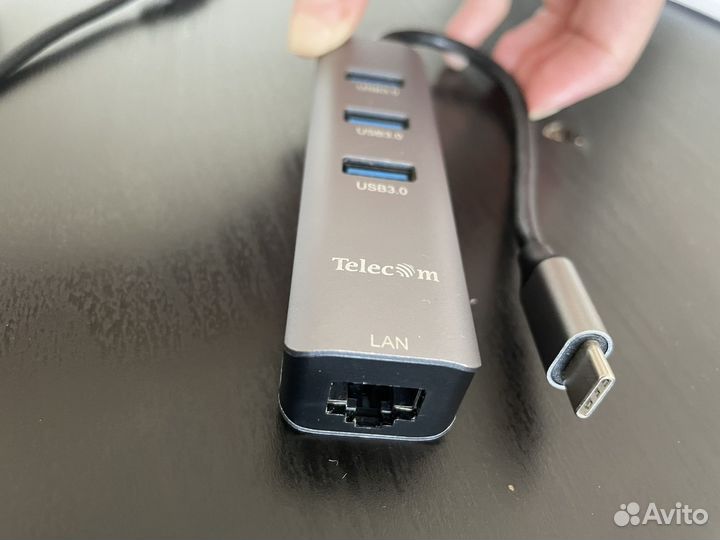 Адаптер, переходник type-c, USB, mini DP, ethernet