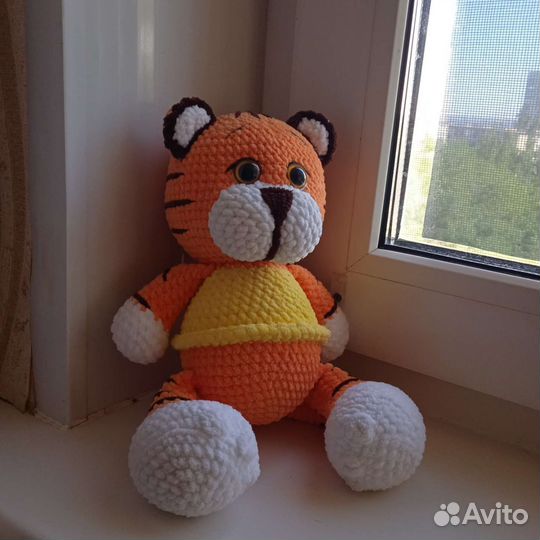Тигренок. Детская вязанная игрушка