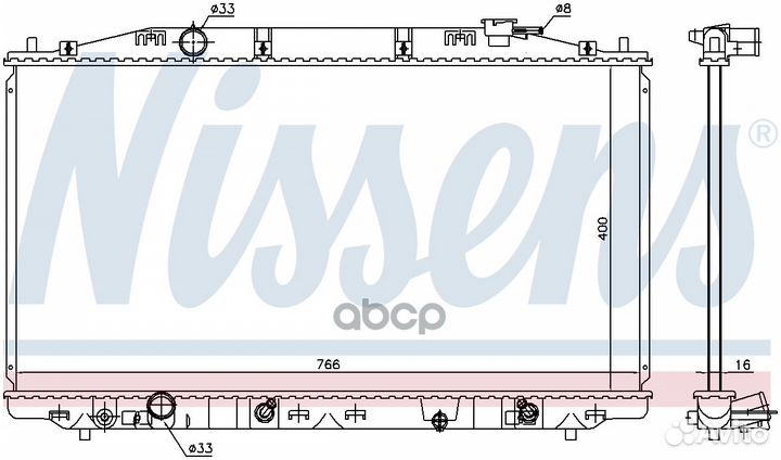Радиатор 68096 Nissens