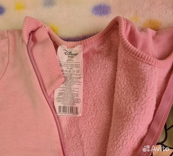 Комбинезон с начесом для девочки 74 р