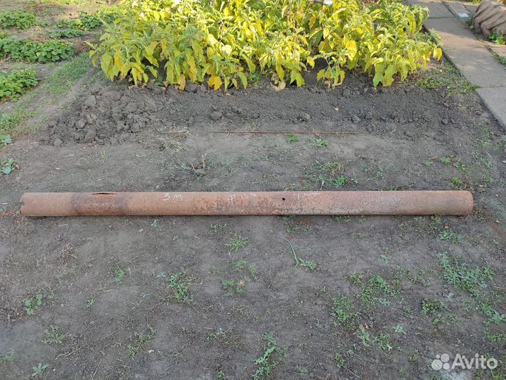 Труба метал. б/у, диаметр 150 мм, длина 3м, 4 шт