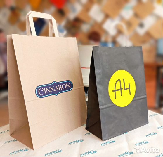 Изготовление бумажных пакетов с логотипом на заказ