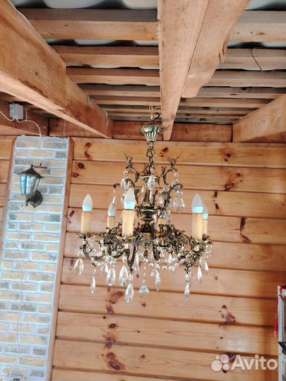 Люстра латунь СССР
