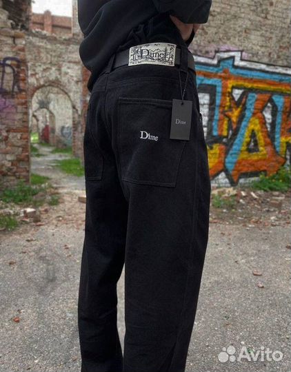 Джинсы широкие dime